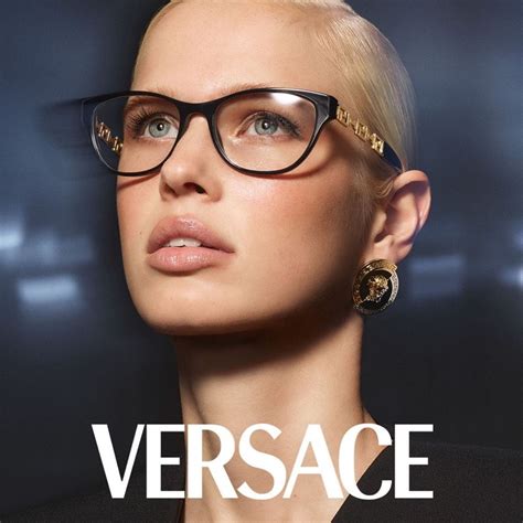 eyeglasses versace glasses on face